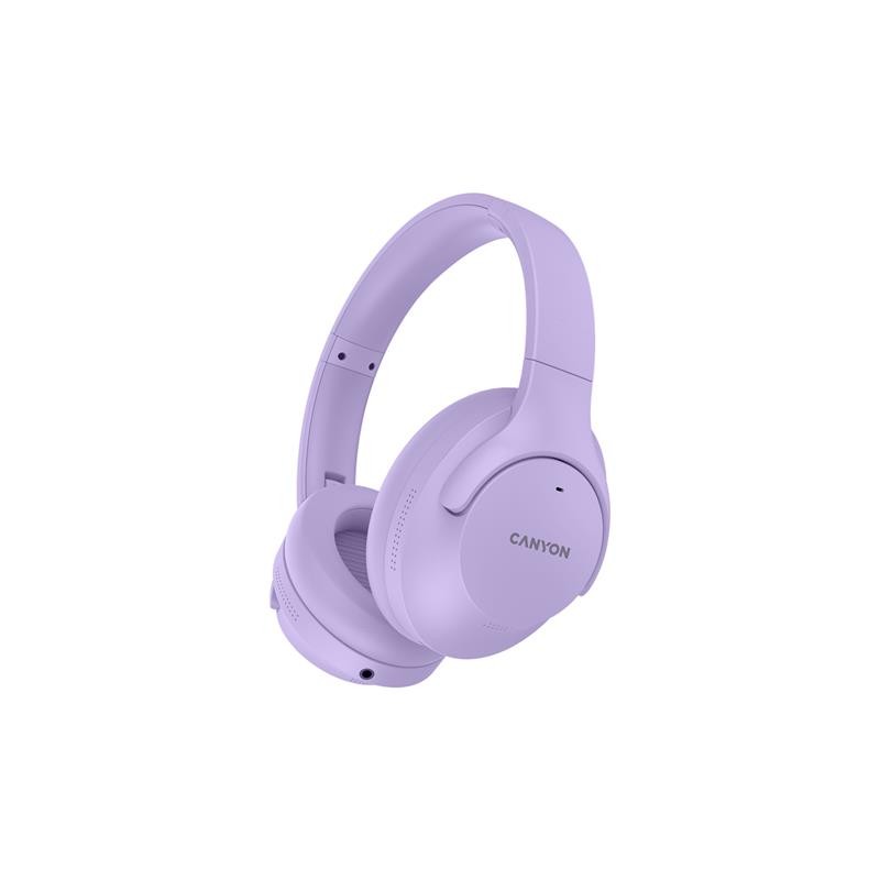 Купить ᐈ Кривой Рог ᐈ Низкая цена ᐈ Bluetooth-гарнитура Canyon OnRiff 10 ANC Purple (CNS-CBTHS10PU)
