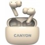 Купить ᐈ Кривой Рог ᐈ Низкая цена ᐈ Bluetooth-гарнитура Canyon OnGo TWS-10 ANC ENC Beige (CNS-TWS10BG)