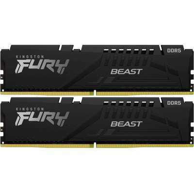 Купить ᐈ Кривой Рог ᐈ Низкая цена ᐈ Модуль памяти DDR5 2x16GB/5600 Kingston Fury Beast Black (KF556C40BBK2-32)