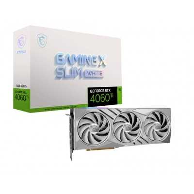 Купить ᐈ Кривой Рог ᐈ Низкая цена ᐈ Видеокарта GF RTX 4060 Ti 16GB GDDR6 Gaming X Slim White MSI (GeForce RTX 4060 Ti GAMING X S