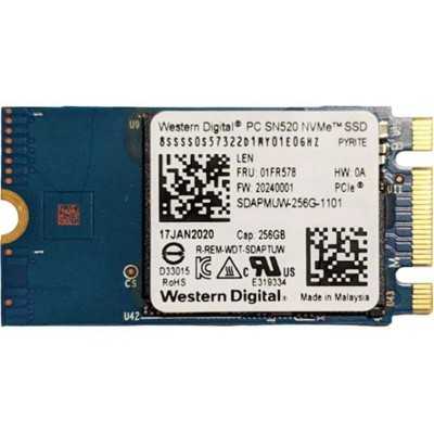 Купить ᐈ Кривой Рог ᐈ Низкая цена ᐈ Накопитель SSD 256GB WD PC SN520 M.2 2242 PCIe 3.0 x2 NVMe TLC (SDAPMUW-256G)