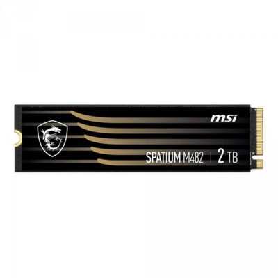 Купить ᐈ Кривой Рог ᐈ Низкая цена ᐈ Накопитель SSD 2TB MSI Spatium M482 M.2 2280 PCIe 4.0 x4 NVMe 3D NAND TLC (S78-440Q730-P83)