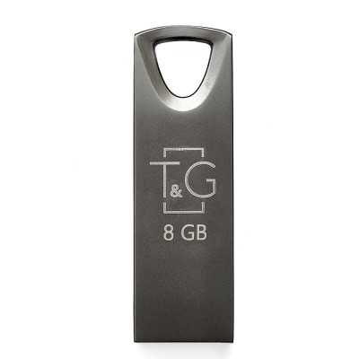 Купить ᐈ Кривой Рог ᐈ Низкая цена ᐈ Флеш-накопитель USB 8GB T&G 117 Metal Series Black (TG117BK-8G)
