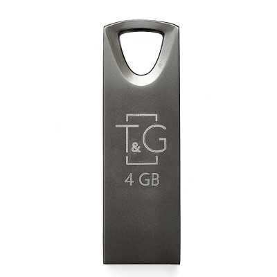 Купить ᐈ Кривой Рог ᐈ Низкая цена ᐈ Флеш-накопитель USB 4GB T&G 117 Metal Series Black (TG117BK-4G)