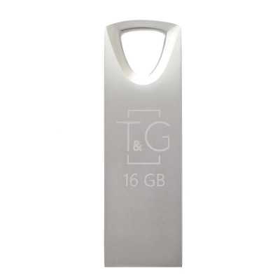 Купить ᐈ Кривой Рог ᐈ Низкая цена ᐈ Флеш-накопитель USB 16GB T&G 117 Metal Series Silver (TG117SL-16G)