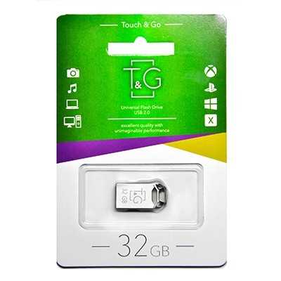 Купить ᐈ Кривой Рог ᐈ Низкая цена ᐈ Флеш-накопитель USB 32GB T&G 110 Metal Series Silver (TG110-32G)