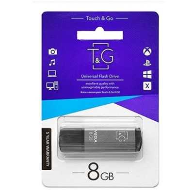 Купить ᐈ Кривой Рог ᐈ Низкая цена ᐈ Флеш-накопитель USB 8GB T&G 121 Vega Series Grey (TG121-8GBGY)