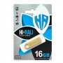 Купить ᐈ Кривой Рог ᐈ Низкая цена ᐈ Флеш-накопитель USB 16GB Hi-Rali Shuttle Series Gold (HI-16GBSHGD)