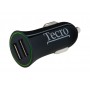 Купить ᐈ Кривой Рог ᐈ Низкая цена ᐈ Автомобильное зарядное устройство Tecro (2USBх2.1A) Black (TCR-0221AB)