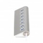 Купить ᐈ Кривой Рог ᐈ Низкая цена ᐈ Концентратор USB 3.0 Maxxter 7хUSB3.0 Silver (HU3A-7P-01)