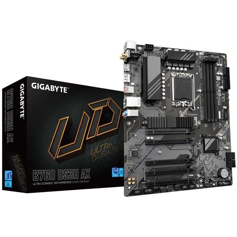 Купить ᐈ Кривой Рог ᐈ Низкая цена ᐈ Материнская плата Gigabyte B760 DS3H AX Socket 1700