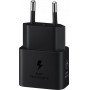 Купить ᐈ Кривой Рог ᐈ Низкая цена ᐈ Сетевое зарядное устройство Samsung EP-T2510XBEGEU Black, 25W + кабель USB Type-C