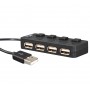 Купить ᐈ Кривой Рог ᐈ Низкая цена ᐈ Концентратор USB 2.0 Frime 4хUSB2.0 Black (FH-20010)