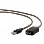 Купить ᐈ Кривой Рог ᐈ Низкая цена ᐈ Кабель Cablexpert USB - USB V 2.0 (M/F), активный удлинитель, 10 м, черный (UAE-01-10M) 