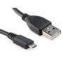 Купить ᐈ Кривой Рог ᐈ Низкая цена ᐈ Кабель Cablexpert USB - micro USB V 2.0 (M/M), 0.5 м, черный (CCP-mUSB2-AMBM-0.5M)