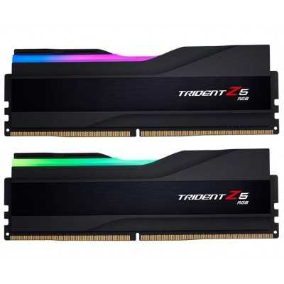 Купить ᐈ Кривой Рог ᐈ Низкая цена ᐈ Модуль памяти DDR5 2x16GB/6400 G.Skill Trident Z5 RGB Black (F5-6400J3239G16GX2-TZ5RK)