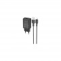 Купить ᐈ Кривой Рог ᐈ Низкая цена ᐈ Сетевое зарядное устройство Borofone BA68A (1USB, 2.1А) Black (BA68ALB) + кабель Lightning