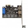 Купить ᐈ Кривой Рог ᐈ Низкая цена ᐈ Плата расширения Frime (ECF-PCIEtoUSB006.LP) PCI-E to USB3.0 (2 порта) 3A/порт+19pin NEC7202