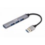 Купить ᐈ Кривой Рог ᐈ Низкая цена ᐈ Концентратор USB Frime (1х3.0&3x2.0) Silver (FH-20050)