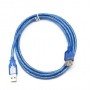 Купить ᐈ Кривой Рог ᐈ Низкая цена ᐈ Кабель Gresso USB AM-USB AF 3м Blue (2000700002401)