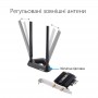 Купить ᐈ Кривой Рог ᐈ Низкая цена ᐈ Беспроводной адаптер Asus PCE-AX58BT (AX3000, WiFi6, WPA3, Bluetooth 5.0, MU-MIMO, OFDMA, 2 