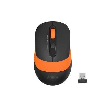 Купить ᐈ Кривой Рог ᐈ Низкая цена ᐈ Мышь беспроводная A4Tech FG10S Orange/Black USB