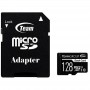 Купить ᐈ Кривой Рог ᐈ Низкая цена ᐈ Карта памяти MicroSDXC 128GB UHS-I Class 10 Team Dash Card + SD-adapter (TDUSDX128GUHS03)