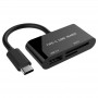 Купить ᐈ Кривой Рог ᐈ Низкая цена ᐈ Кардридер USB Type-C Gembird UHB-CR3-02 Black