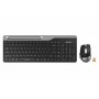 Купить ᐈ Кривой Рог ᐈ Низкая цена ᐈ Комплект (клавиатура, мышь) беспроводной A4Tech FB2535CS Smoky Grey USB
