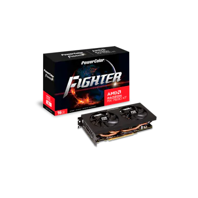 Видеокарта AMD Radeon RX 7600 XT 16GB GDDR6 Fighter PowerColor (RX 7600 XT 16G-F)