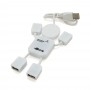 Купить ᐈ Кривой Рог ᐈ Низкая цена ᐈ Концентратор USB2.0 Voltronic 4хUSB2.0 White (YT-HM4-W/02419), OEM