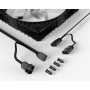 Купить ᐈ Кривой Рог ᐈ Низкая цена ᐈ Вентилятор ID-Cooling WF-14025-XT ARGB, 140x140x25мм, 4-pin PWM, черный с белым