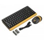 Купить ᐈ Кривой Рог ᐈ Низкая цена ᐈ Комплект (клавиатура, мышь) беспроводной A4Tech FG1110 Bumblebee USB