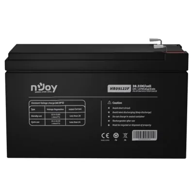 Купить ᐈ Кривой Рог ᐈ Низкая цена ᐈ Аккумуляторная батарея Njoy HR09122F 12V 9AH (BTVACIUOCTH2FCN01B) AGM