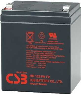 Купить ᐈ Кривой Рог ᐈ Низкая цена ᐈ Аккумуляторная батарея CSB 12V 5AH (HR1221W) AGM