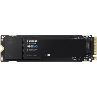 Купить ᐈ Кривой Рог ᐈ Низкая цена ᐈ Накопитель SSD 2ТB Samsung 990 EVO M.2 2280 PCIe 5.0 x4 NVMe V-NAND TLC (MZ-V9E2T0BW)