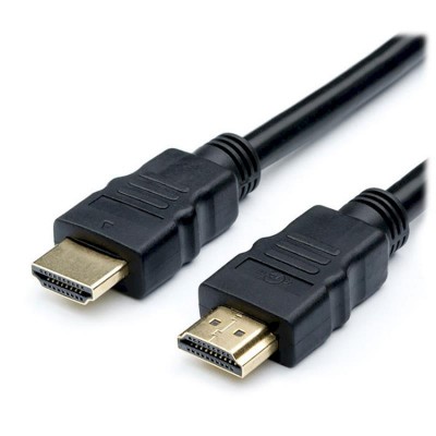 Купить ᐈ Кривой Рог ᐈ Низкая цена ᐈ Кабель Atcom Standard HDMI - HDMI V 1.4 (M/M), 1.5 м, черный (17001) пакет