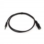 Купить ᐈ Кривой Рог ᐈ Низкая цена ᐈ Аудио-кабель Atcom 3.5 мм - 3.5 мм (M/F), 0.8 м, Black (16846)