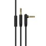 Купить ᐈ Кривой Рог ᐈ Низкая цена ᐈ Аудио-кабель Borofone BL5 3.5 мм - 3.5 мм (M/M), 1 м, угловой, черный (BL5B)