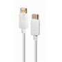 Купить ᐈ Кривой Рог ᐈ Низкая цена ᐈ Кабель Cablexpert DisplayPort - DisplayPort V 1.2 (M/M), 1.8 м, белый (CC-DP2-6-W)