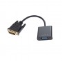 Купить ᐈ Кривой Рог ᐈ Низкая цена ᐈ Переходник Atcom DVI - VGA (M/F), Dual Link, 0.1 м, Black (9214)