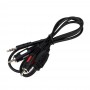 Купить ᐈ Кривой Рог ᐈ Низкая цена ᐈ Аудио-кабель Atcom 3.5 мм - 2xRCA (M/M), 0.8 м, Black (10810) пакет
