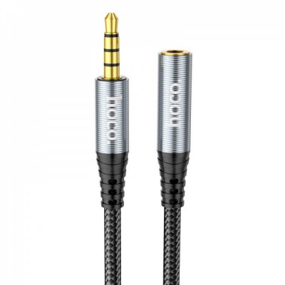 Купить ᐈ Кривой Рог ᐈ Низкая цена ᐈ Аудио-кабель Hoco UPA20 3.5мм - 3.5 мм (M/F), 2 м, Gray (UPA202G)