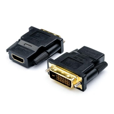 Купить ᐈ Кривой Рог ᐈ Низкая цена ᐈ Переходник Atcom DVI - HDMI (M/F), 24pin, Black (11208)