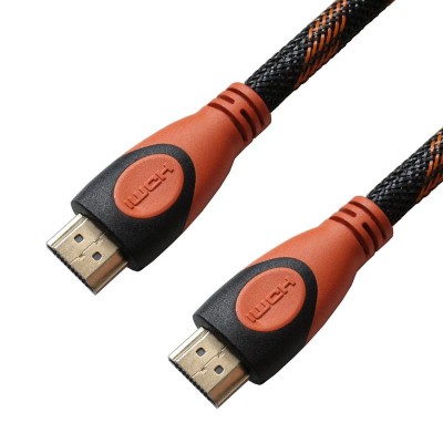 Купить ᐈ Кривой Рог ᐈ Низкая цена ᐈ Кабель Grand-X HDMI - HDMI (M/M), 1.5 м, Black-Orange (HDN-HDN-4K)