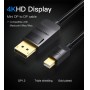 Купить ᐈ Кривой Рог ᐈ Низкая цена ᐈ Кабель Vention MiniDisplayPort - DisplayPort V 1.2 (M/M), 3 м, черный (HAABI)
