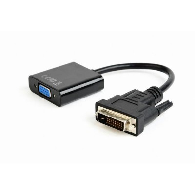 Купить ᐈ Кривой Рог ᐈ Низкая цена ᐈ Адаптер Cablexpert DVI - VGA (M/F), 0.2 м, Black (AB-DVID-VGAF-01)