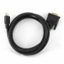 Купить ᐈ Кривой Рог ᐈ Низкая цена ᐈ Кабель Cablexpert HDMI - DVI (M/M), 0.5 м, Black (CC-HDMI-DVI-0.5M)
