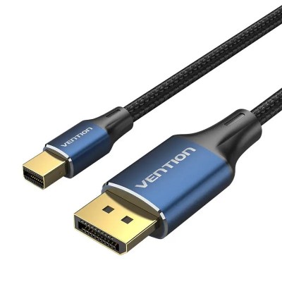 Купить ᐈ Кривой Рог ᐈ Низкая цена ᐈ Кабель Vention mini DisplayPort - DisplayPort (M/M), 1.5 м, Black (HCFLG)