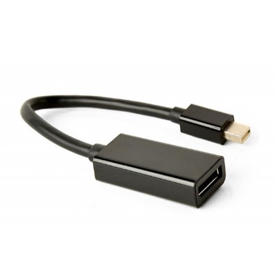 Купить ᐈ Кривой Рог ᐈ Низкая цена ᐈ Адаптер Cablexpert mini DisplayPort - DisplayPort (M/F), 0.15 м, Black (A-mDPM-DPF4K-01)